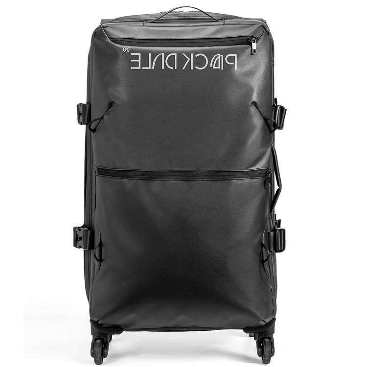 Pockdale Black Wheeled Travel Luggage