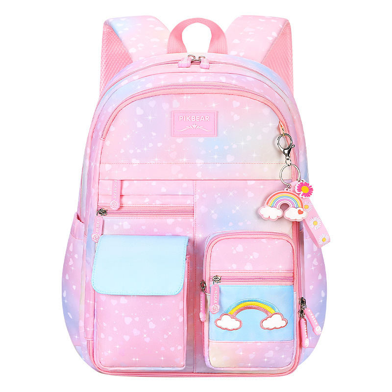Large-Capacity Box-Style Backpack for Kids (Grades 1–6)