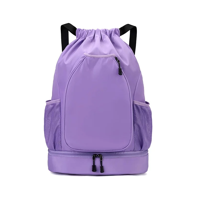 Bright Multicolor Drawstring Backpack for Sports Rackets