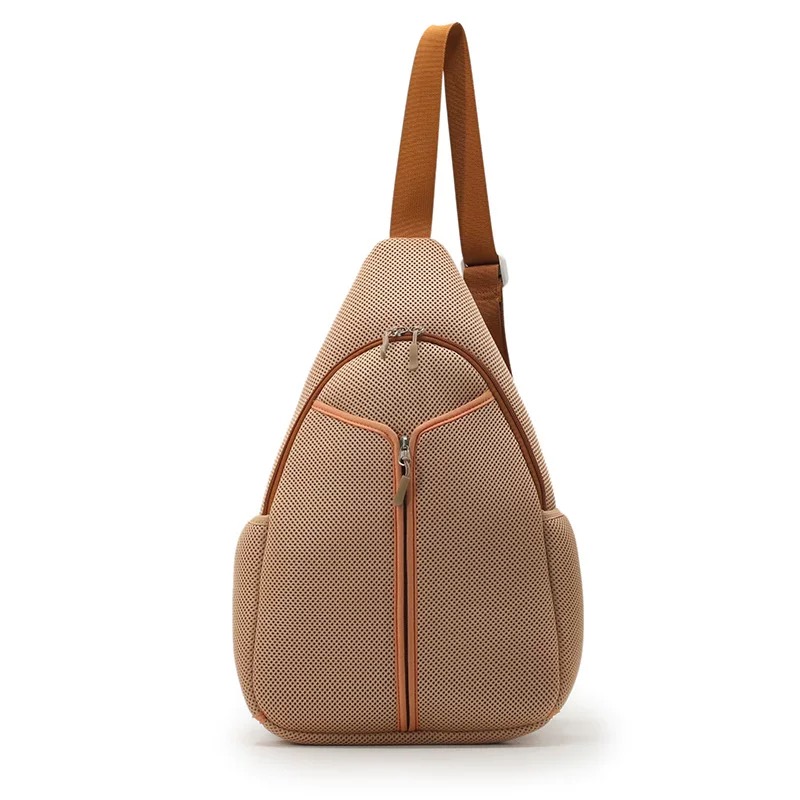 Lightweight Pickleball Crossbody Bag with Padded Racket Holder